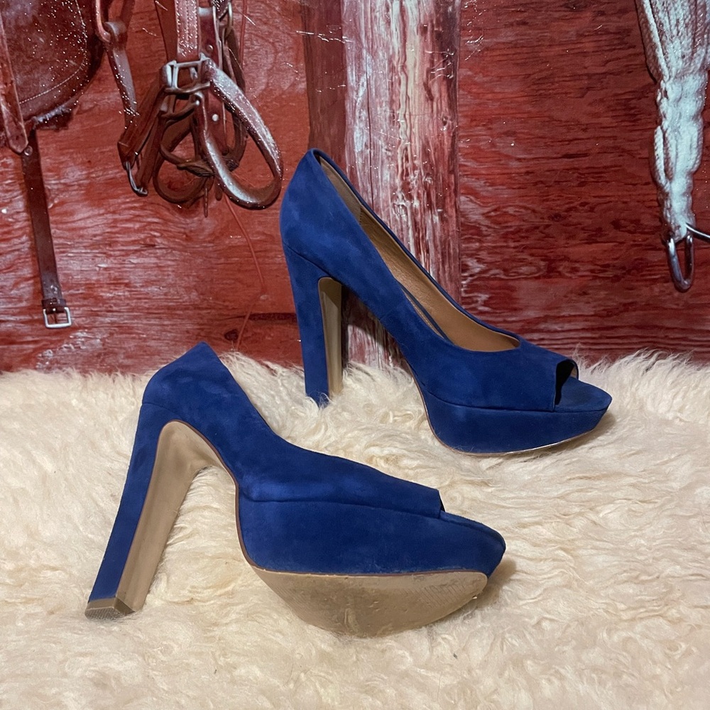 Aldo soft blue suede shoes